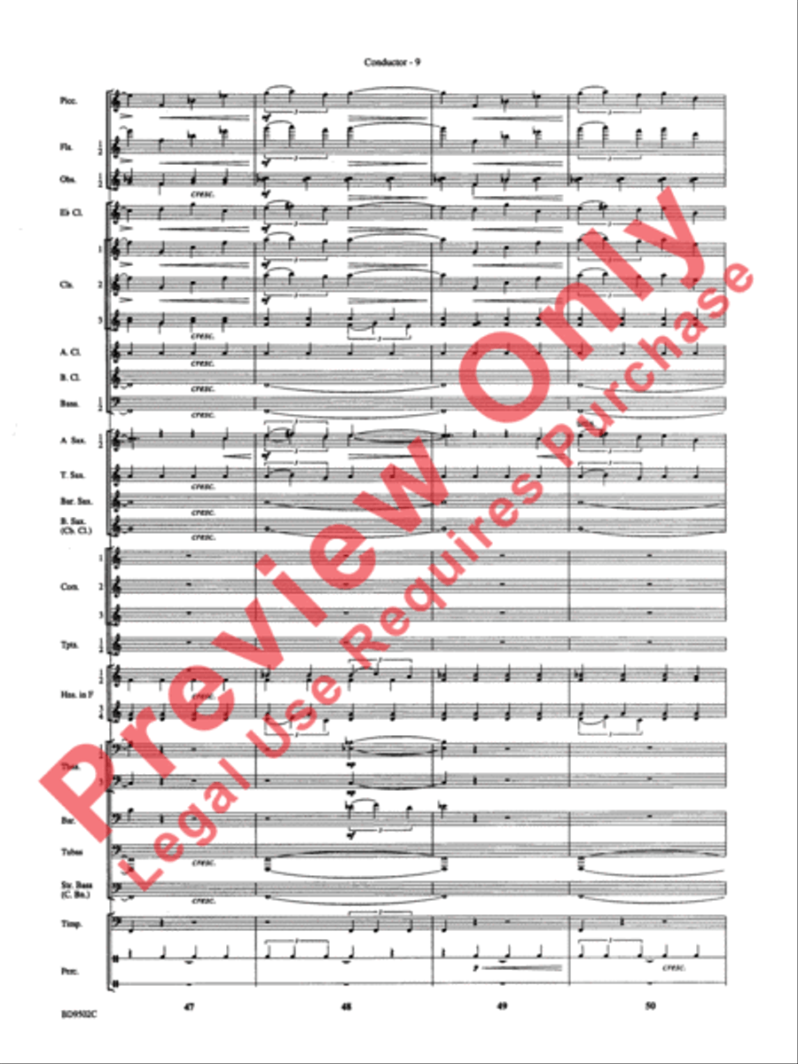 Symphony No. 3 for Band Concert Band scores gallery preview page 12