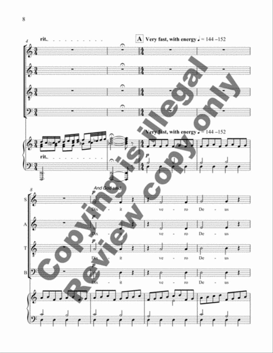 Earth Songs: 1. Et inluminent terram Divisi scores gallery preview page 9