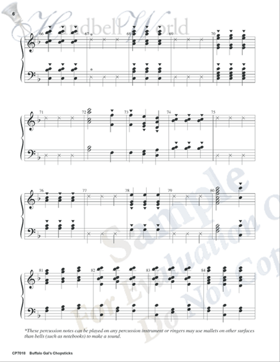 Buffalo Gal's Chopsticks 3-Octaves scores gallery preview page 5