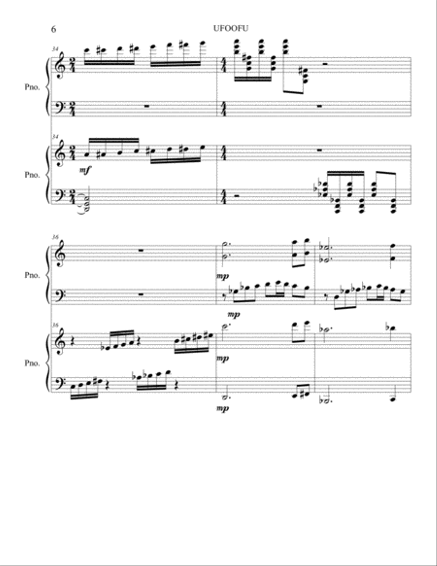 UFOFOFU UFOFOFU Piano scores gallery preview page 6