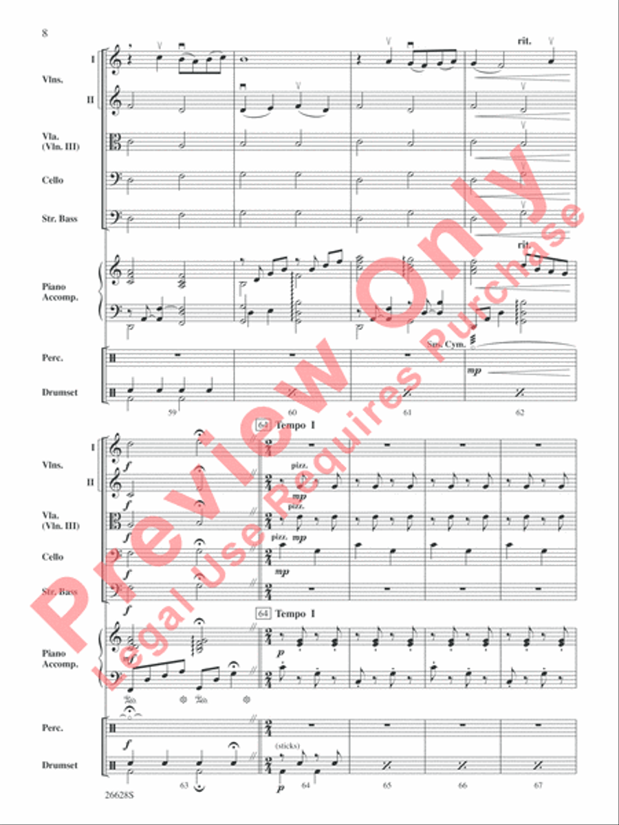 Looney Tunes Looney Tunes String Orchestra scores gallery preview page 9