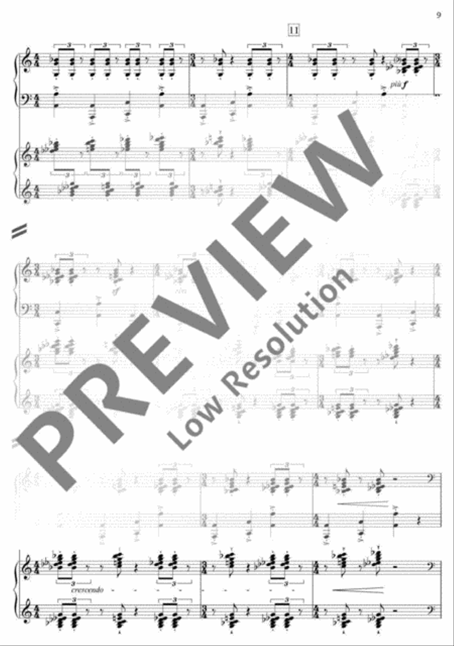 Symphony in Three Movements Piano scores gallery preview page 10