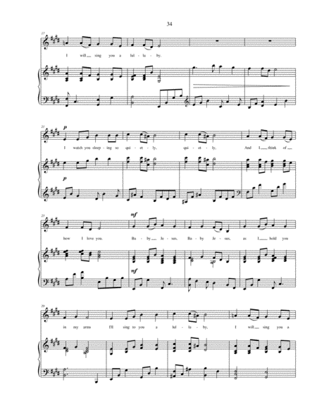 I'll Sing You a Lullaby (Czech Rocking Carol) - original text and new arrangement for vocal solo wit image number null