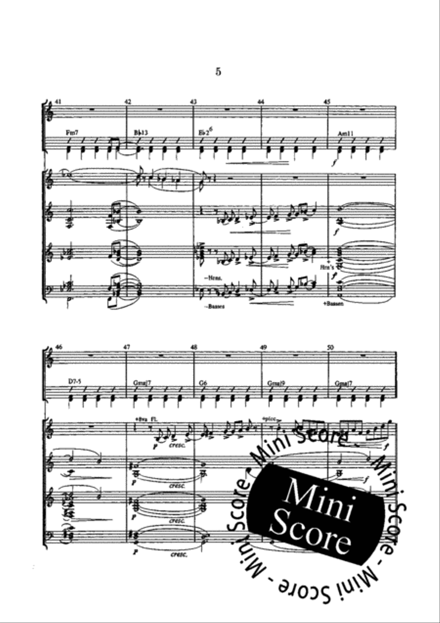 A Suite for Jazz Ensemble Concert Band scores gallery preview page 9