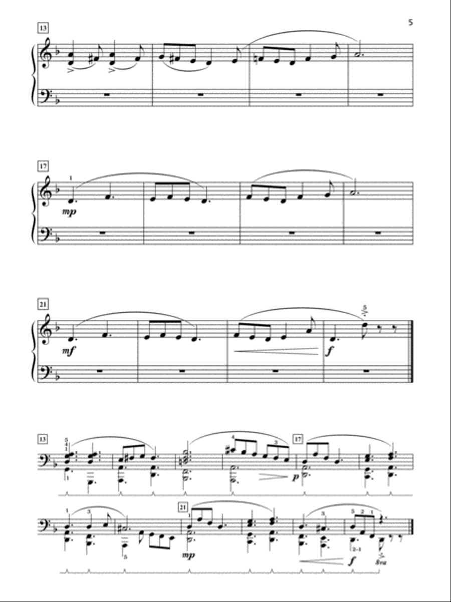 Grand One-Hand Solos for Piano, Book 2: 8 Elementary Pieces for Right or Left Hand Alone Piano Method scores gallery preview page 5