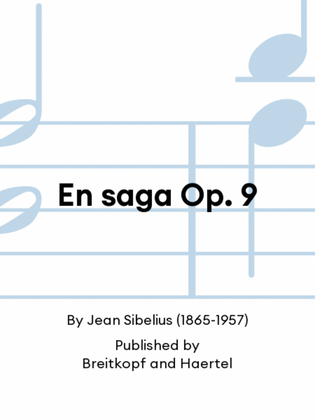 Book cover for En saga Op. 9