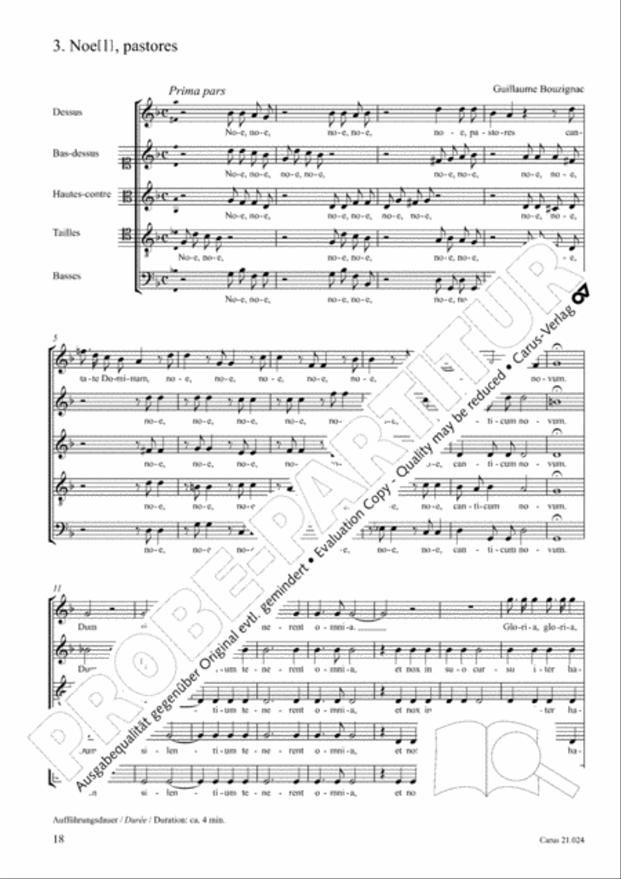 Four Christmas motets (Vier Motetten fur die Weihnachtszeit) Score scores gallery preview page 19