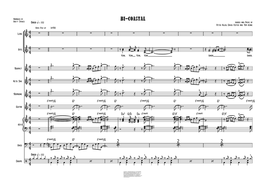 Bi-Coastal Jazz Ensemble scores gallery preview page 1