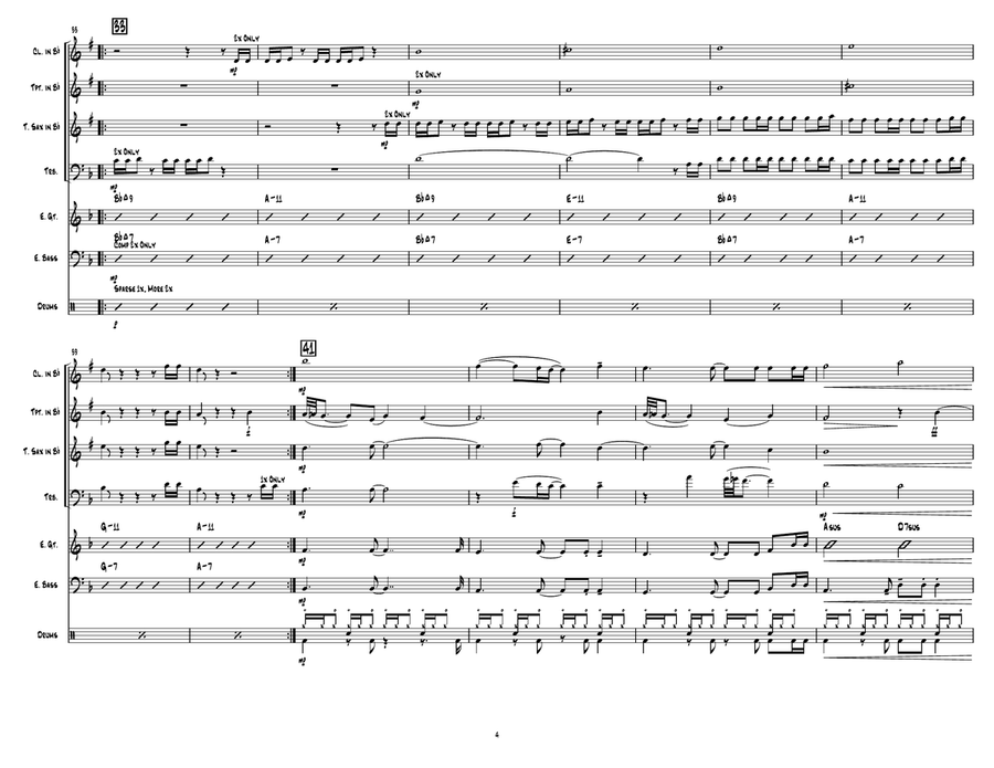 Earfquake Jazz Ensemble scores gallery preview page 4