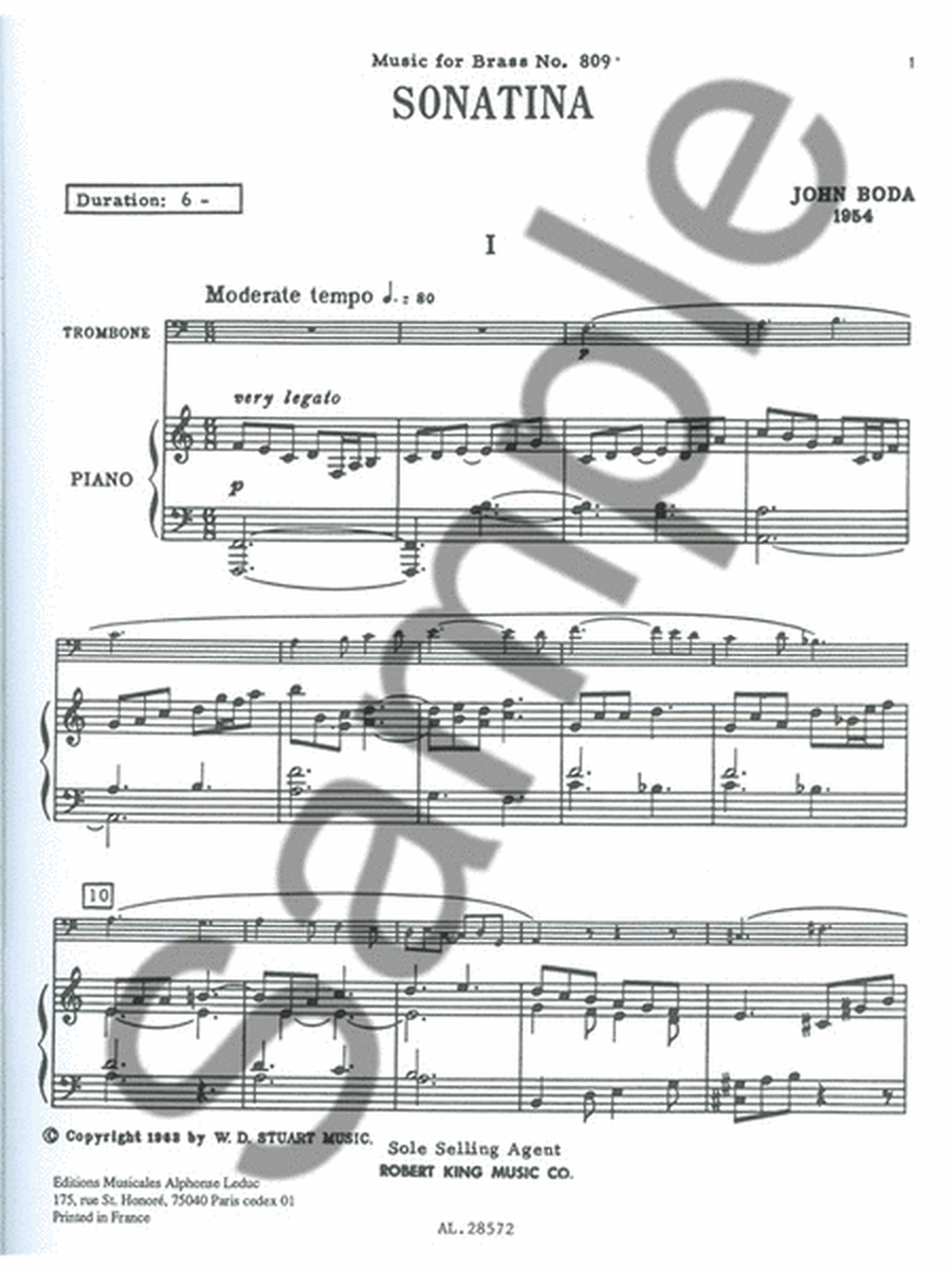 Sonatina (trombone & Piano)