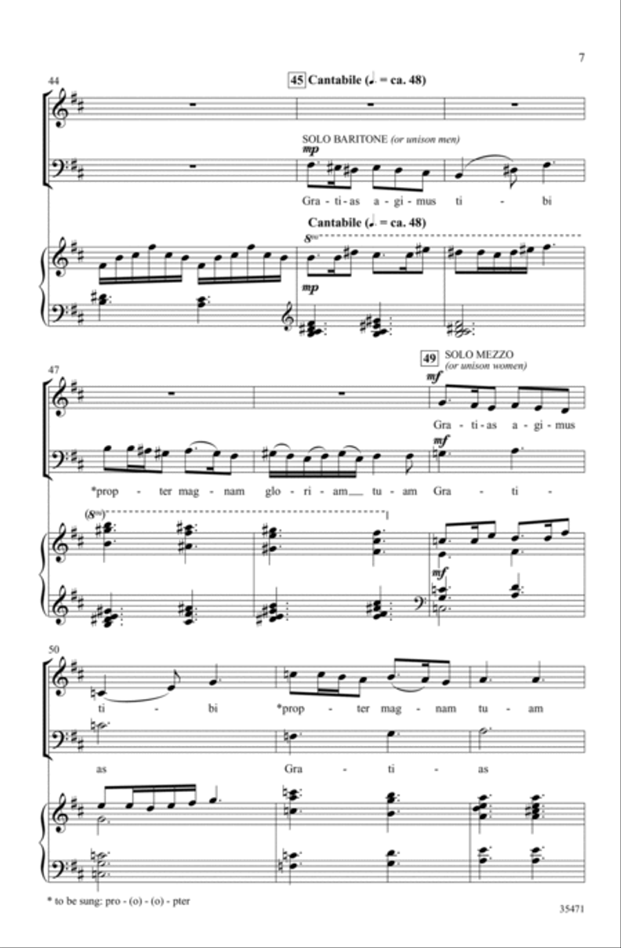 Gloria 4-Part scores gallery preview page 6