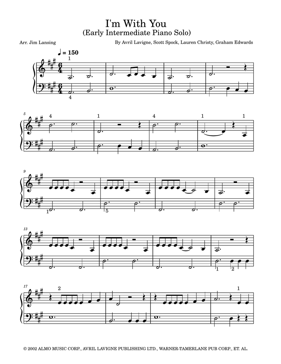 I'm With You I'm With You Piano Method scores gallery preview page 2