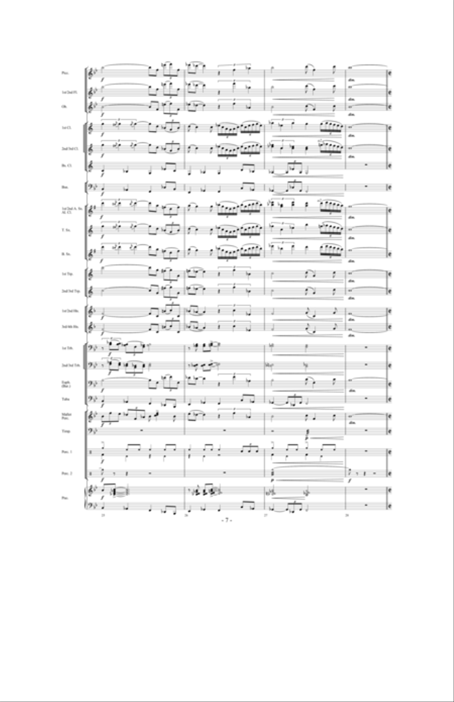 Promising Skies Concert Band scores gallery preview page 6