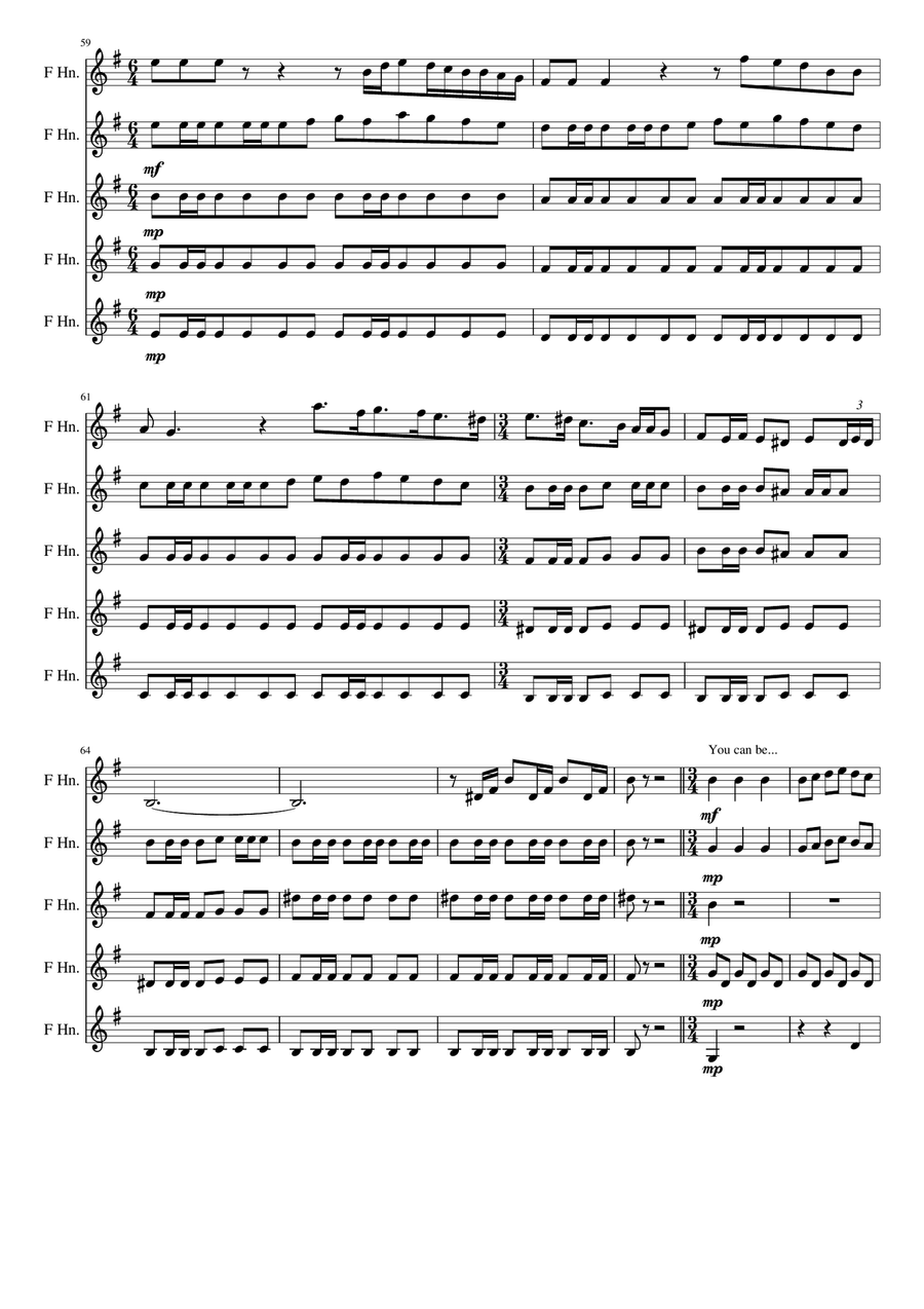 誠実 by Innuendo Queen Music Sheet Digital - Ensemble Small - アート・デザイン・音楽
