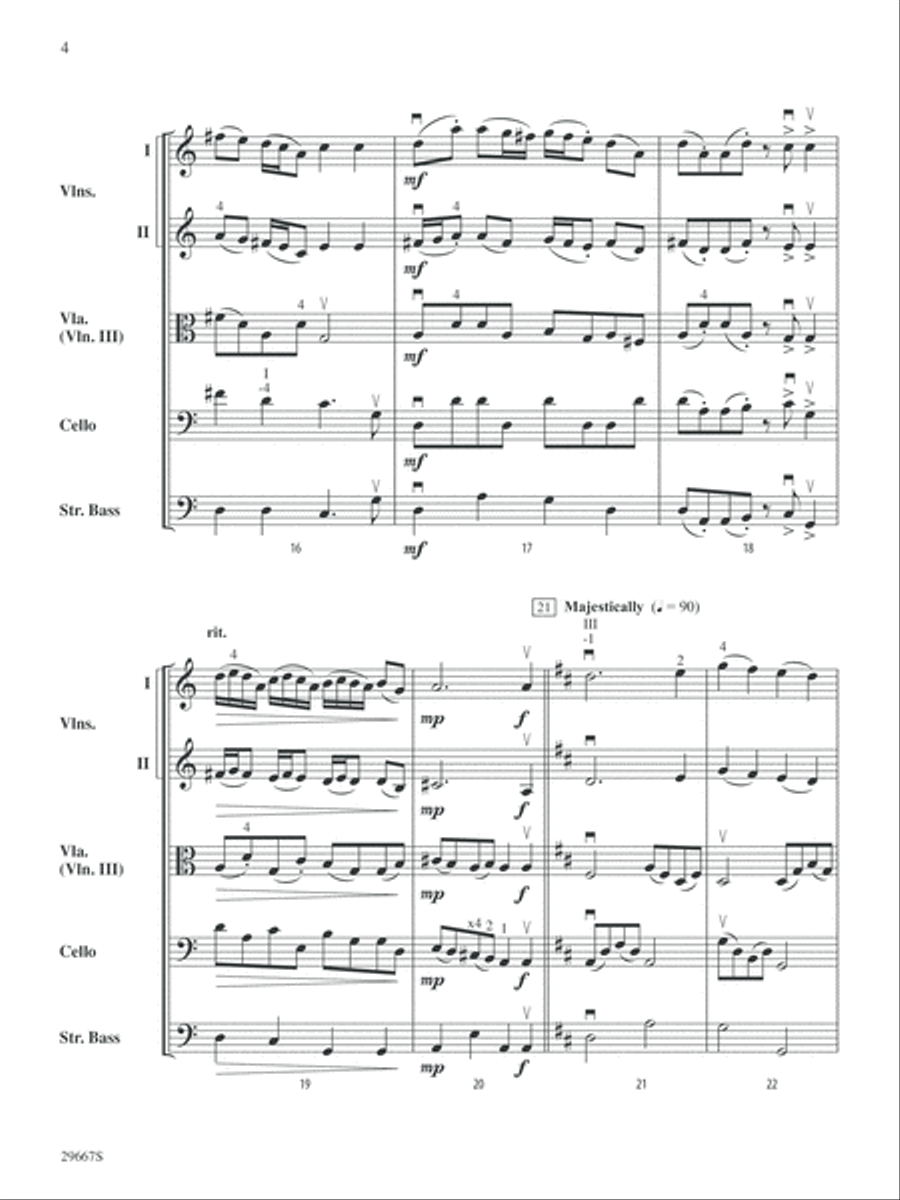 Dublin (A tribute to Dublin, Ohio and the Irish Festival): Score String Orchestra scores gallery preview page 4