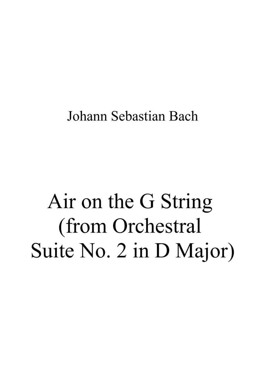 Johann Sebastian Bach: Air on the G String (from Orchestral Suite No. 2 in D Major) - E major key F image number null