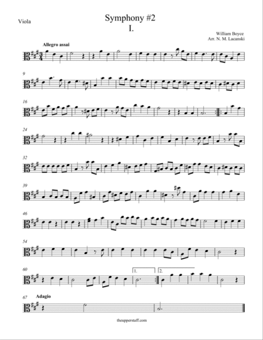Symphony #2 First Movement String Orchestra scores gallery preview page 3