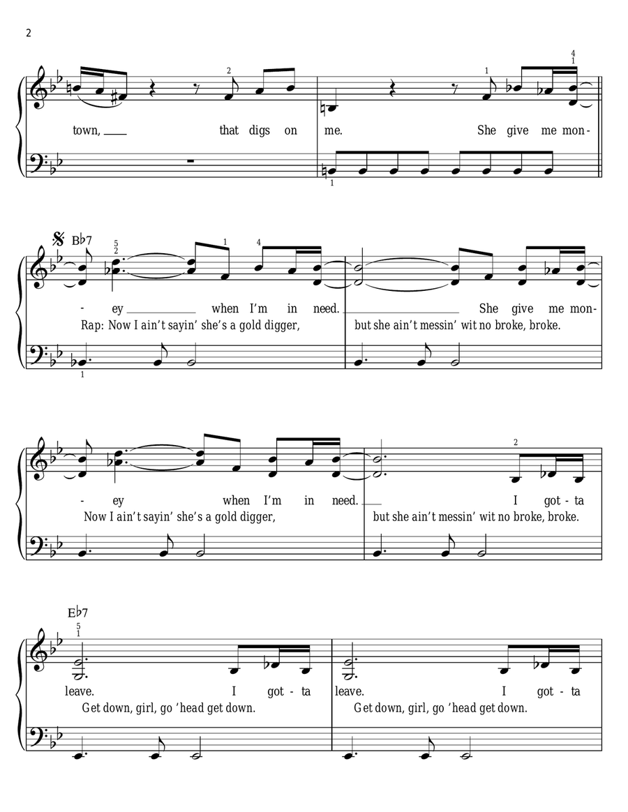 Gold Digger Gold Digger Voice scores gallery preview page 2