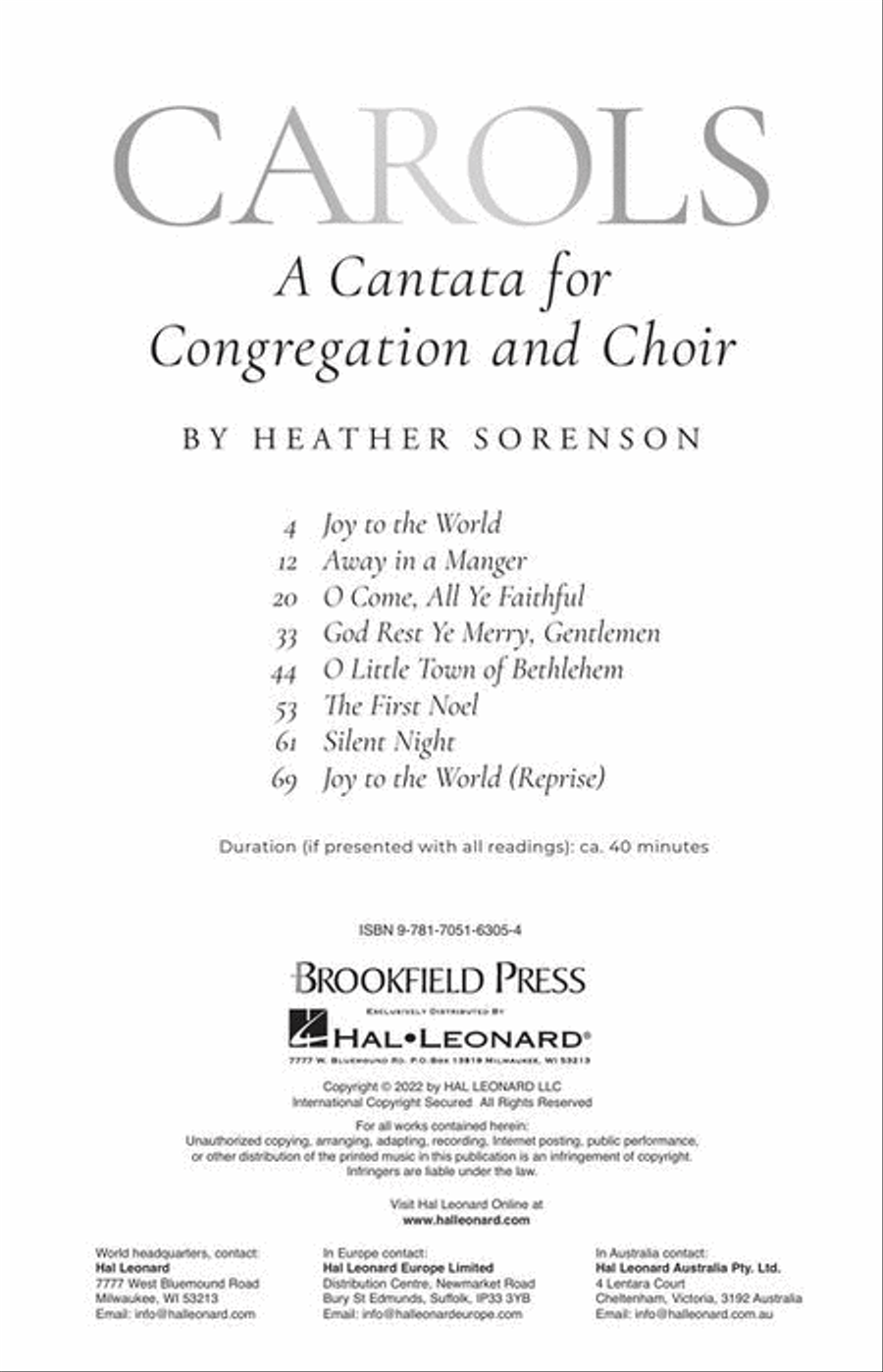 Carols Carols 4-Part scores gallery preview page 3