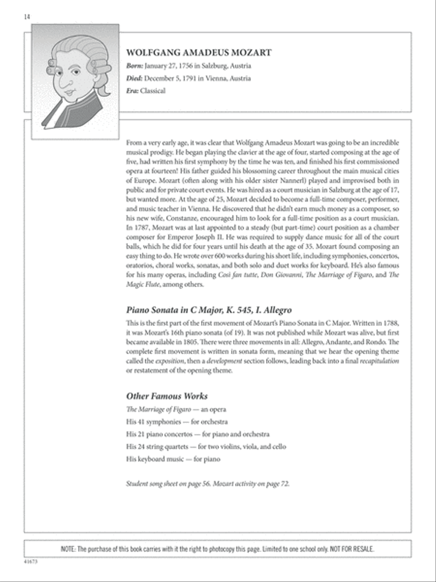 Composer Songs Unison Choir scores gallery preview page 3