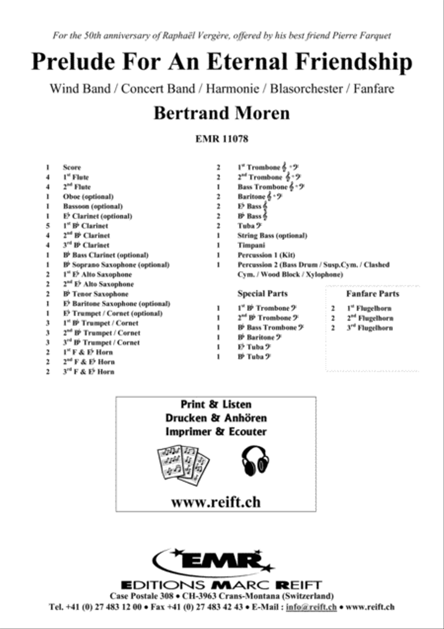 Prelude For An Eternal Friendship Concert Band scores gallery preview page 2