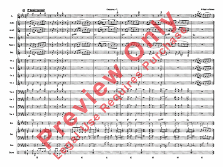 A Night in Havana Jazz Ensemble scores gallery preview page 12