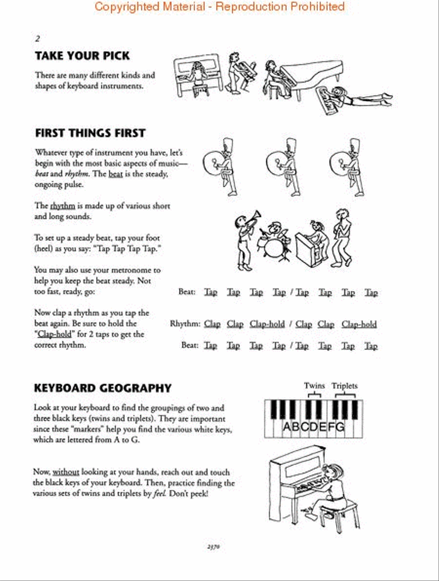 Keyboard for Adult Beginners Piano Method scores gallery preview page 2