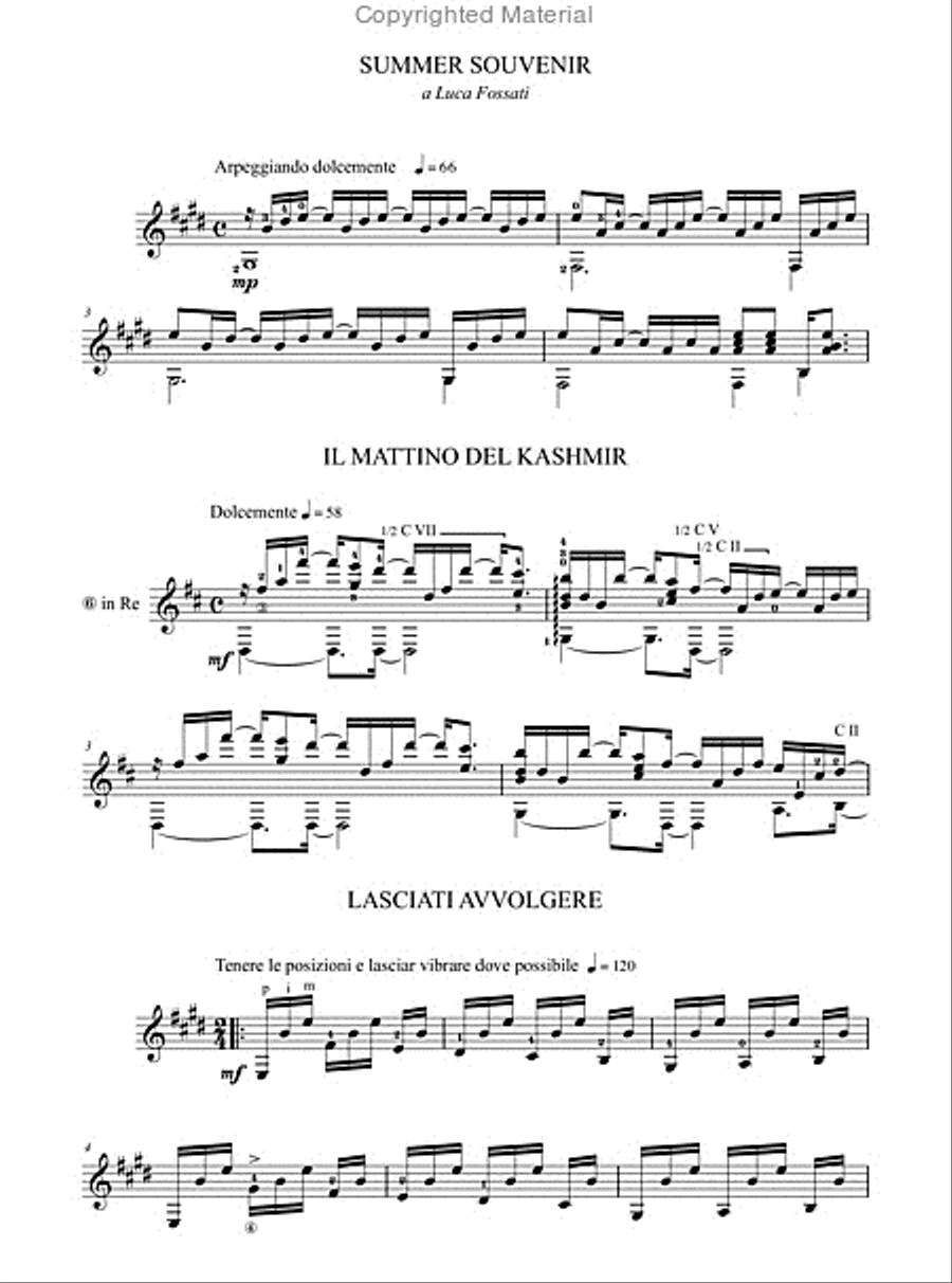 Appunti di viaggio (Travel Diary) for Guitar Acoustic Guitar scores gallery preview page 3