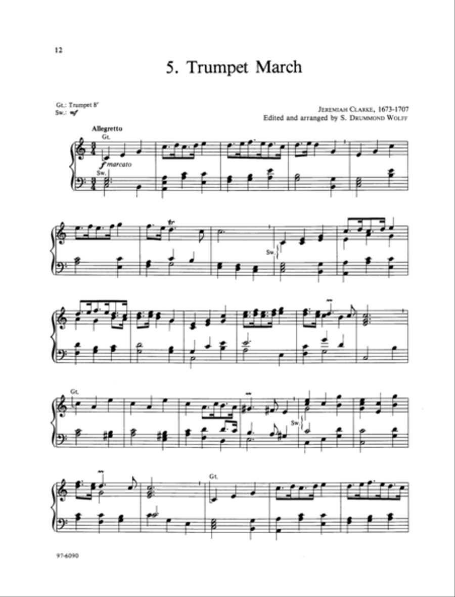 Baroque Music for Manuals, Vol. V Organ scores gallery preview page 6