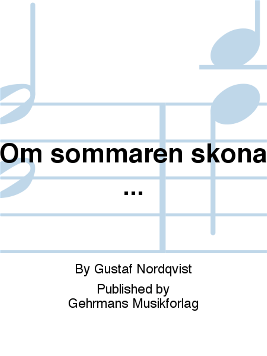 Om sommaren skona ... Piano Solo scores gallery preview page 1