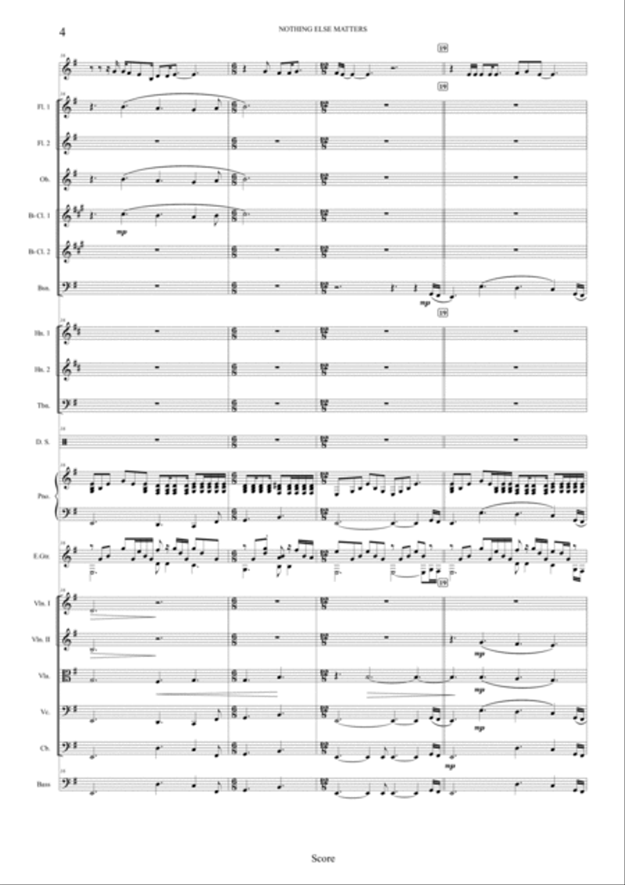 Nothing Else Matters Full Orchestra scores gallery preview page 4