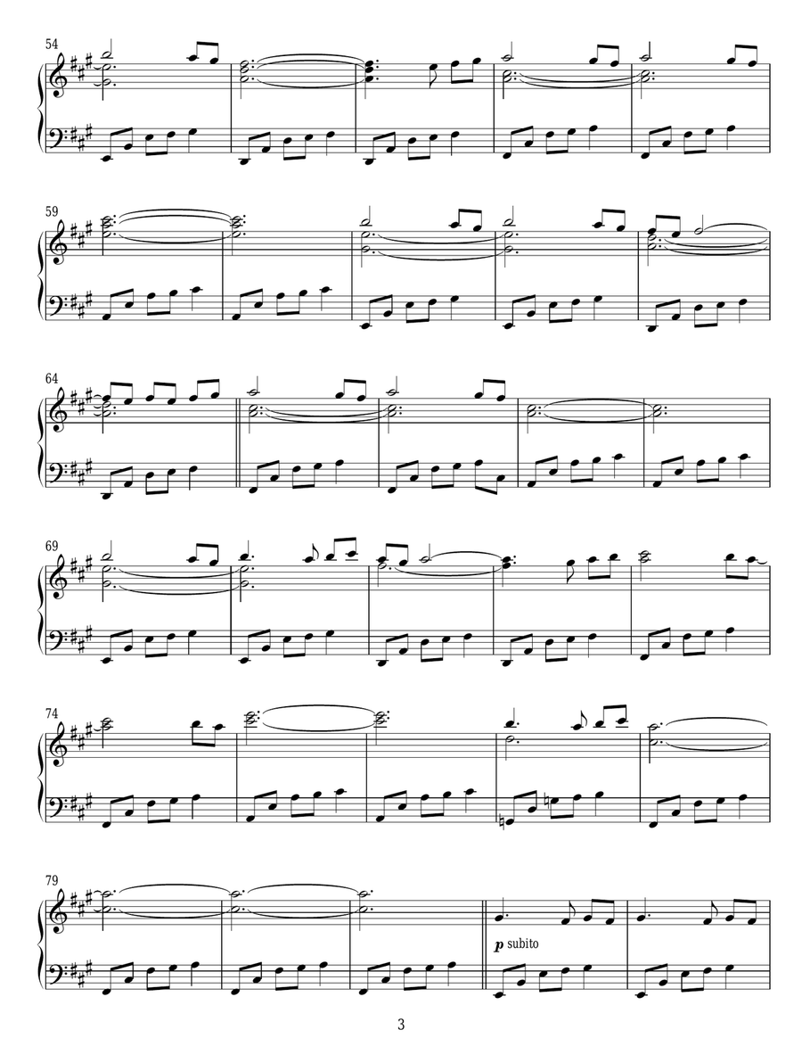 Burning Piano Solo scores gallery preview page 3