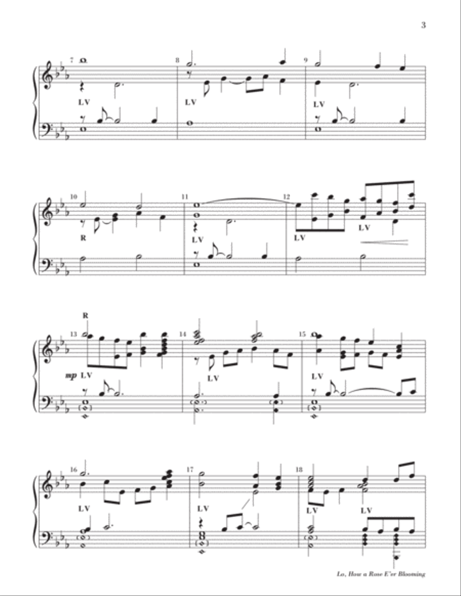 Lo, How a Rose 5-Octaves scores gallery preview page 4
