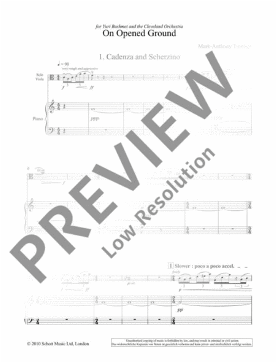 On Opened Ground Piano scores gallery preview page 4