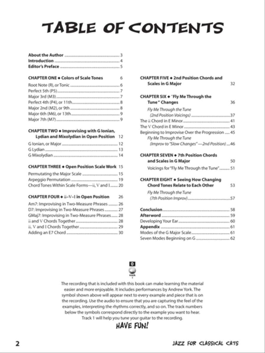 Jazz Guitar for Classical Cats Acoustic Guitar scores gallery preview page 2