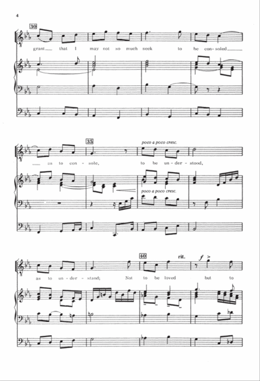 Franciscan Canticles 4-Part scores gallery preview page 4