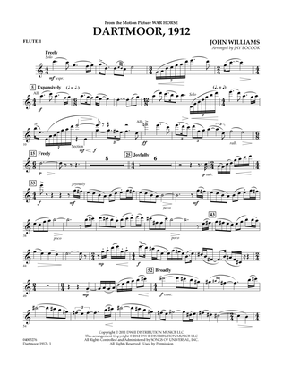 Dartmoor, 1912 (from War Horse) - Flute 1