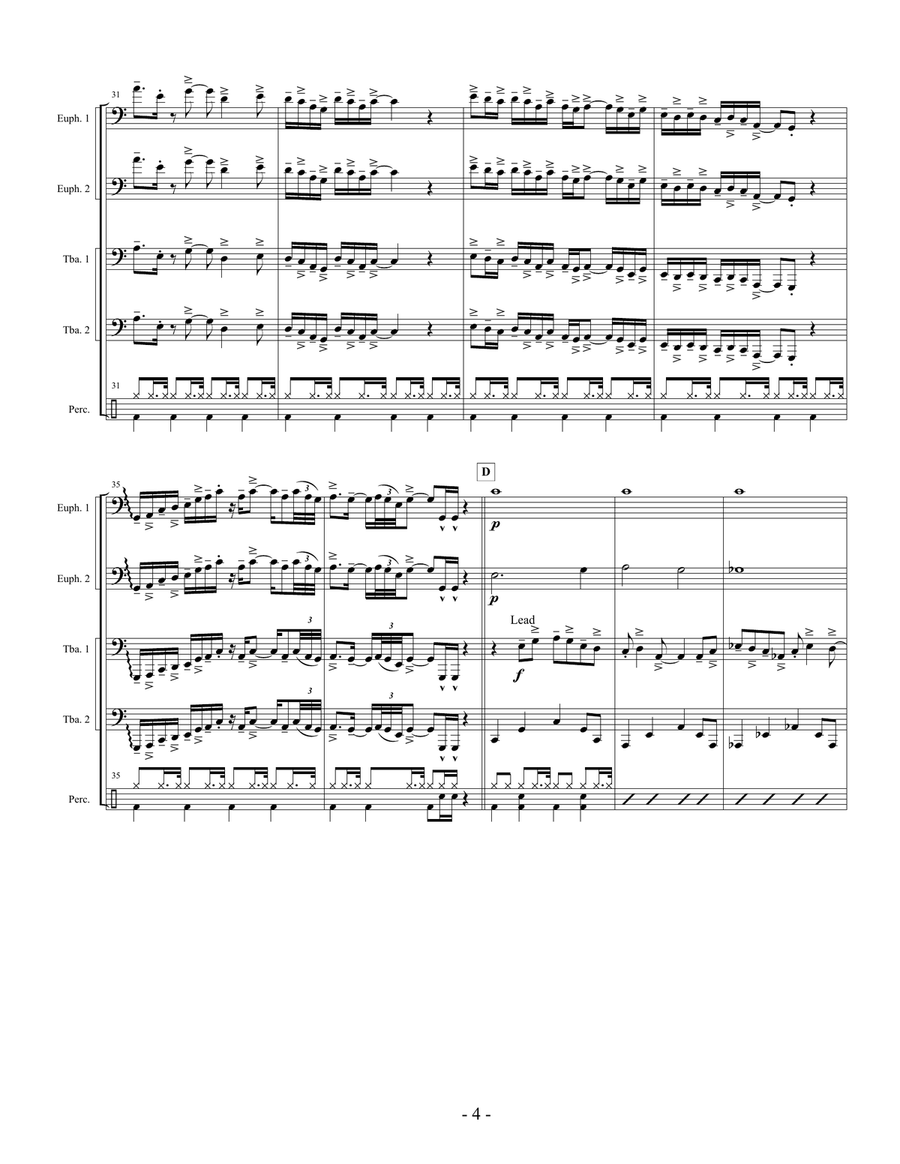 Sir Duke Brass Ensemble scores gallery preview page 4