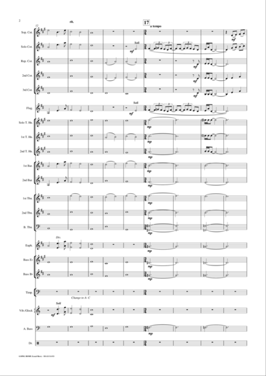 Going Home Brass Ensemble scores gallery preview page 3