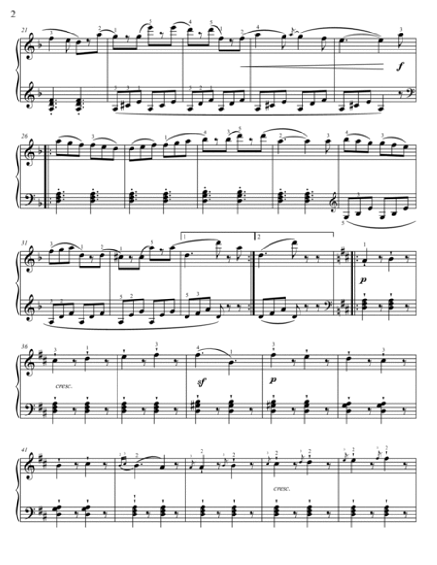 Burgmuller Tarantella Op.100 No.20 Piano Solo scores gallery preview page 2
