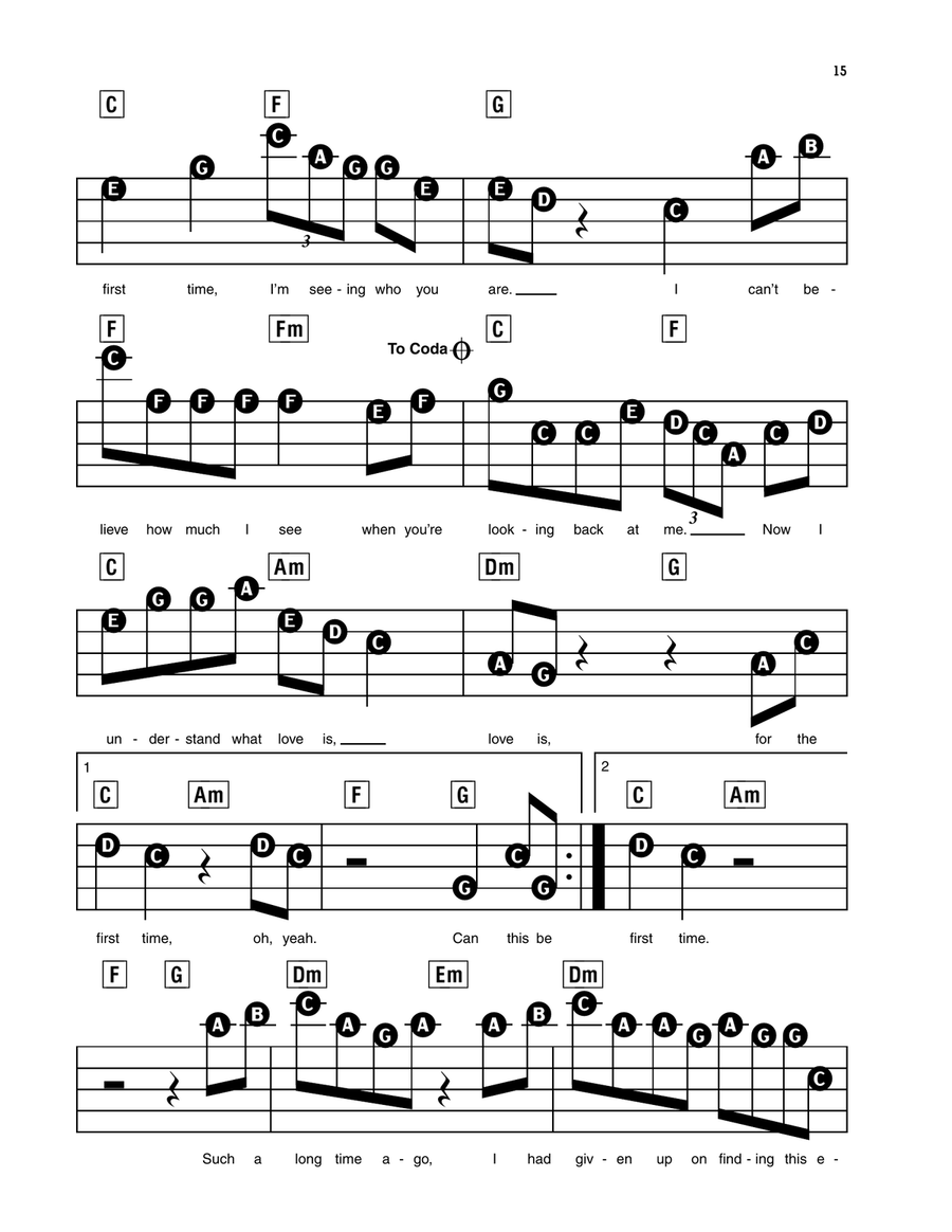 For The First Time Electronic Keyboard scores gallery preview page 2