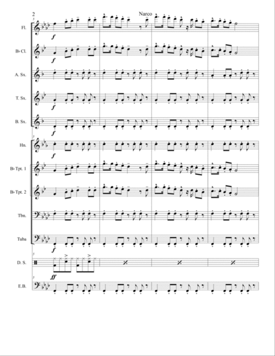 Narco Marching Band scores gallery preview page 2