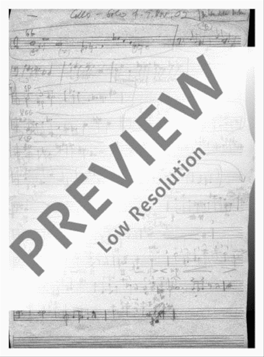 Abschied Cello scores gallery preview page 6