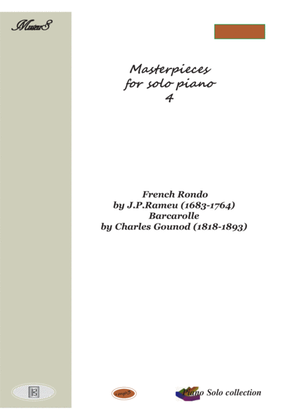 Book cover for Masterpieces for solo piano 4 by J. Rameau and C. Gounod