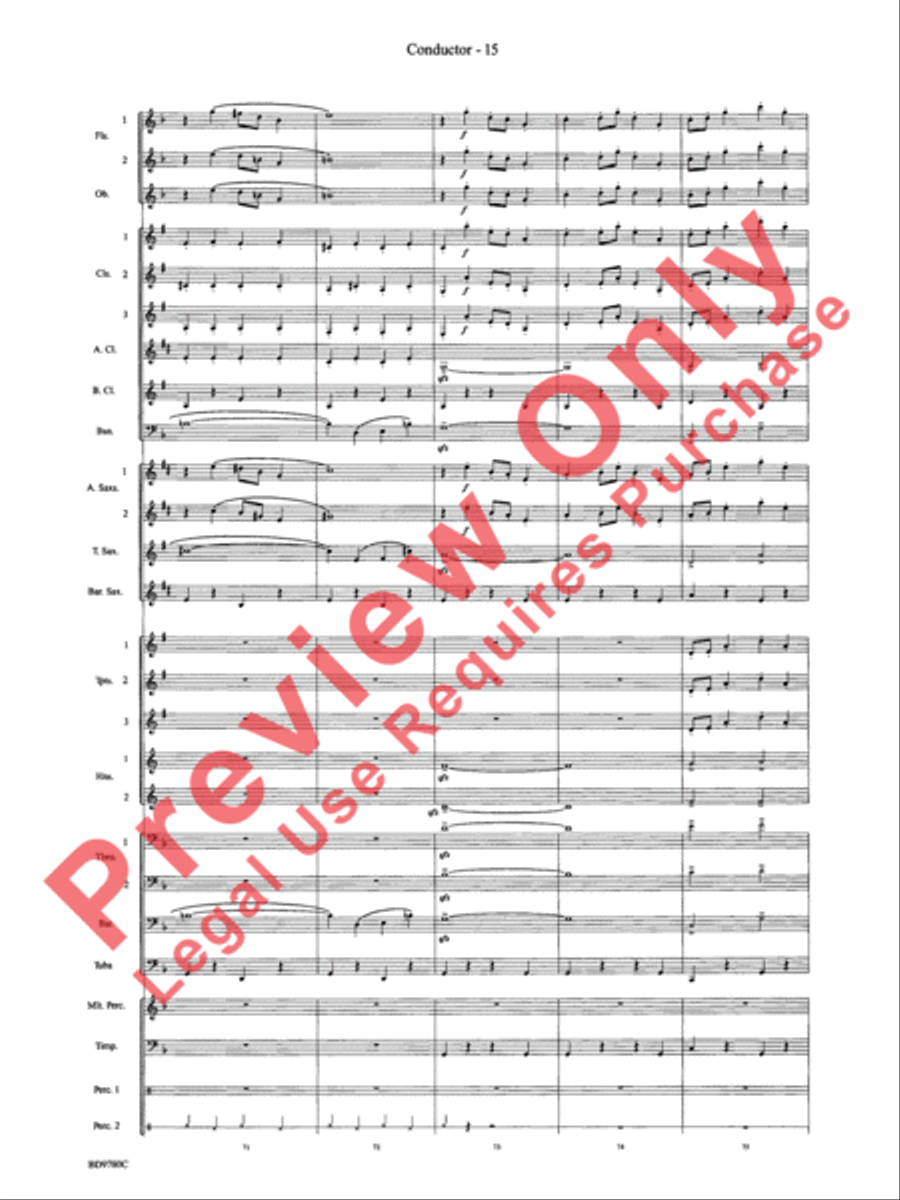 Holiday Cheers Concert Band scores gallery preview page 17