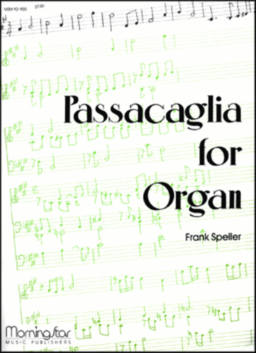 Passacaglia Organ scores gallery preview page 1
