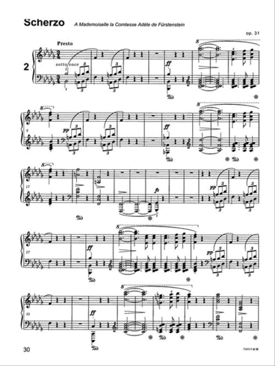 Scherzos Piano Solo scores gallery preview page 4