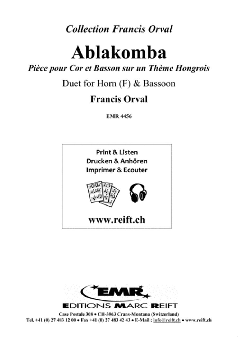 Ablakomba Bassoon scores gallery preview page 2