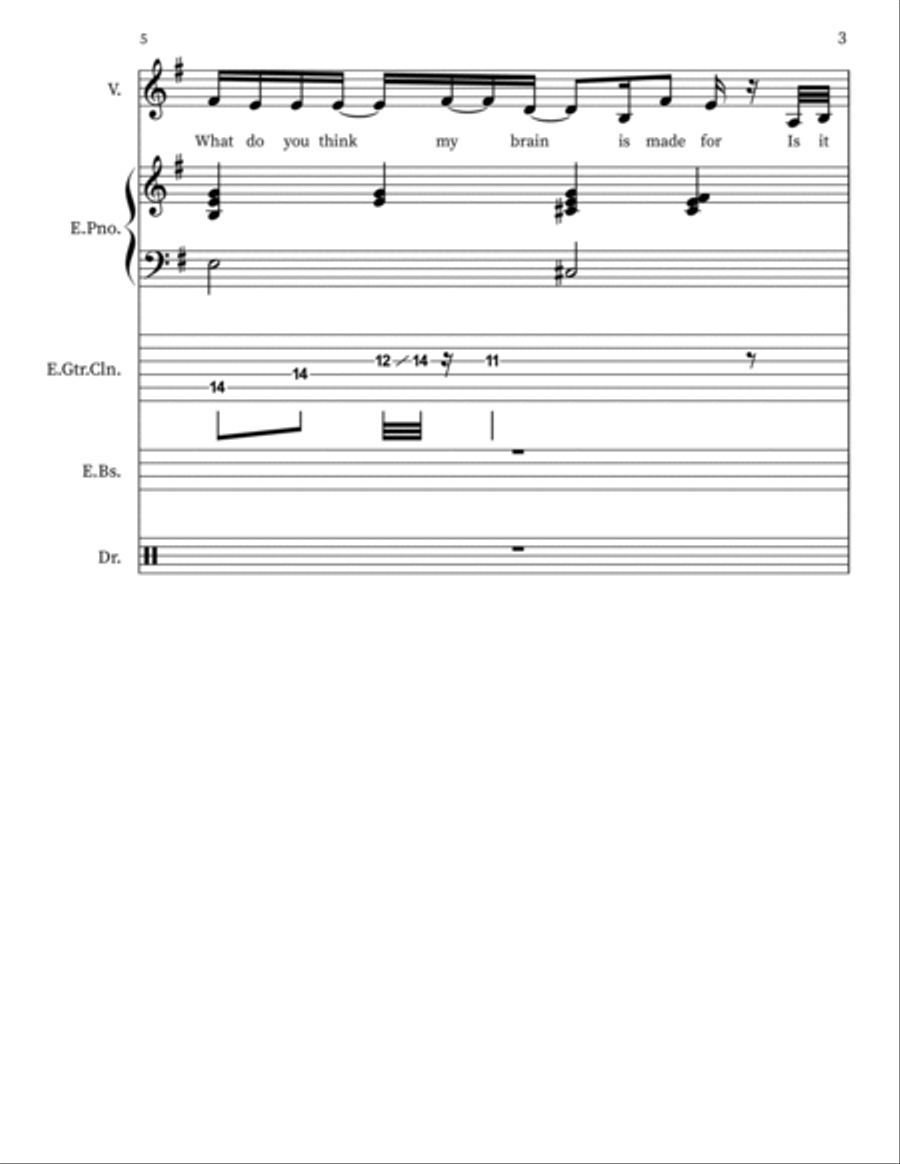 Pink Matter Jazz Ensemble scores gallery preview page 3