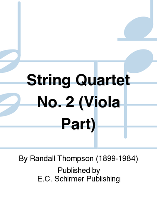 Book cover for String Quartet No. 2 (Viola Part)